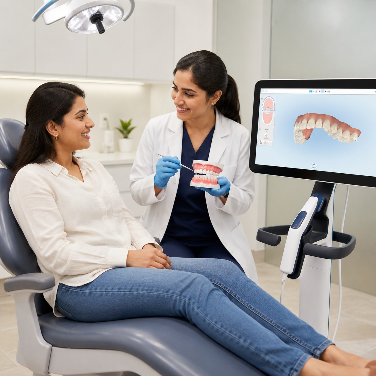 AI transformation simulation smile consultation